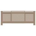 vidaXL Kryt na radiátor 205 cm MDF
