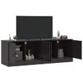 vidaXL TV skrinky 2 ks čierne 67x39x44 cm oceľ