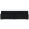 vidaXL Boxspring posteľ s matracom čierna 120x190 cm látka