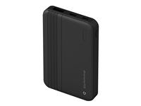 Power banka - 5000 mAh - 20 Watt - Apple 2.4A, BC 1.2, PD 2.0, PD 3.0, QC 2.0, QC 3.0 - 2 výstupné konektory (24 pin USB-C, USB typ A) - na kábli: USB-C - čierna