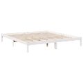 vidaXL Extra dlhá posteľ bez matraca biela 180x220 cm masívna borovica