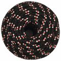 vidaXL Lodné lano čierne 16 mm 100 m polypropylén