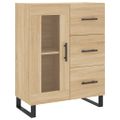 vidaXL Vysoká skrinka dub sonoma 69,5x34x180 cm spracované drevo