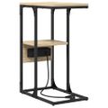 vidaXL Nočný stolík Sonoma dub 41,5 x 26 x 60,5 cm Kompozitné drevo