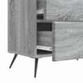 vidaXL Nočný stolík Sivá sonoma 62 x 34,5 x 47,5 cm Kompozitné drevo