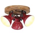 vidaXL Závesná lampa 25 W šmuhovaná červená 35x35x25 cm E27