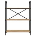 vidaXL Regál na knihy 3 úrovní 80 x 30 x 109 cm Kompozitné drevo