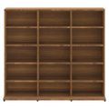vidaXL CD skrinka hnedý dub 100x23x89,5 cm spracované drevo