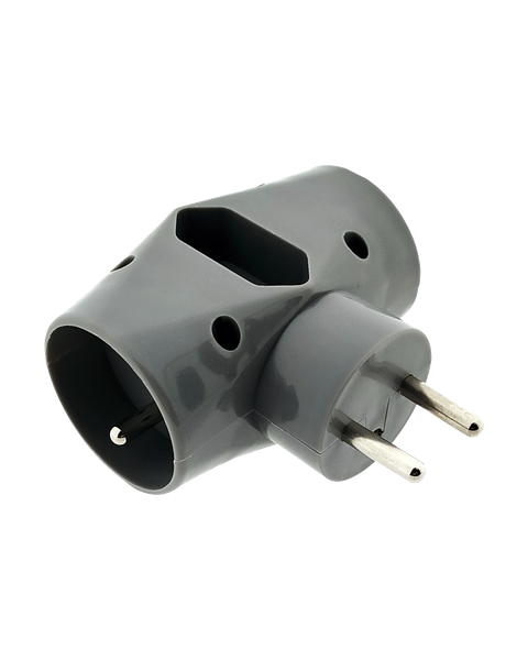 QTEC Q-415F Rozbočovací zásuvka 2x2P+PE/1x2P