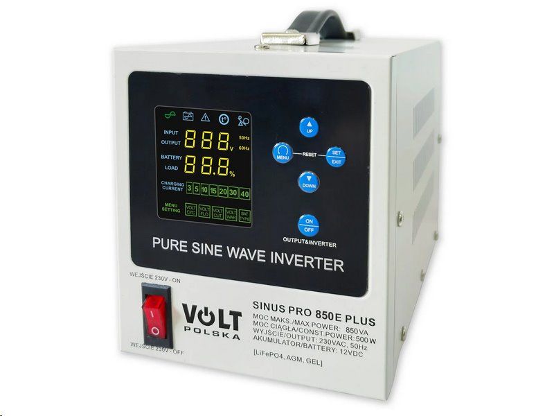 Náhradný zdroj VOLT POLSKA Sinus Pro 850 E PLUS 12V/230V 850VA 500W