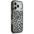 Puzdro Guess Leopard Glitter MagSafe pre iPhone 17 Pro Max čierne