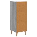 vidaXL Servírovacia skriňa Sivá sonoma 33 x 34,5 x 90 cm