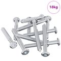 vidaXL Skrutka 1800 ks Strieborná M6 x 50 mm Oceľ