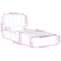 vidaXL Posteľ s matracom Hanko modrý 90x200 cm zamat