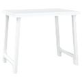 vidaXL Kempingový stôl biely 79x56x64 cm PP drevený vzhľad