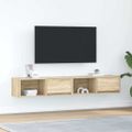 vidaXL TV skrinky 2 ks dub sonoma 80x31x25,5 cm kompozitné drevo