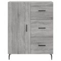 vidaXL Vysoká skrinka sivý dub sonoma 69,5x34x180 cm spracované drevo
