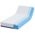 vidaXL Matrac Stredne tvrdý 70 x 200 cm Biela a modrá