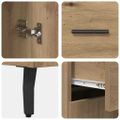 vidaXL Highboard 2 ks Remeselný dub 69,5 x 34 x 180 cm