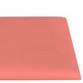 vidaXL Nástenné panely 12 ks ružové 30x15 cm zamat 0,54 m²
