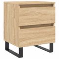 vidaXL Nočný stolík dub sonoma 40x35x50 cm kompozitné drevo