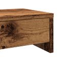 vidaXL Stojan na monitor a zásuvky staré drevo 100x27x15cm borovica