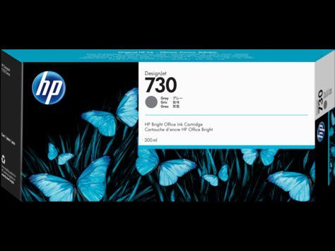 HP 730 300 ml Gray Ink Cartridge