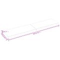 vidaXL Stolová doska 200x50x(2-6) cm neošetrený masív, živé hrany