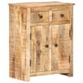 vidaXL Komoda 59x35x75 cm surové mangovníkové drevo