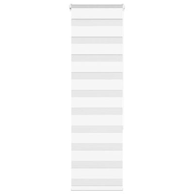 vidaXL Zebra roleta biela 40x150 cm šírka látky 35,9 cm polyester