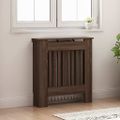 vidaXL Kryt radiátora Hnedý dub 78 x 19 x 81,5 cm Kompozitné drevo