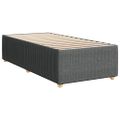 vidaXL Boxspring posteľ s matracom tmavosivá 100x200 cm látka