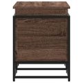 vidaXL Úložný box s vekom hnedý dub 80x40x51,5 cm kompozitné drevo