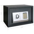 vidaXL Elektronický digitálny trezor s poličkou 35x25x25 cm