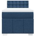 vidaXL Posteľný rám boxsping s matracom modrý 80x200 cm látka