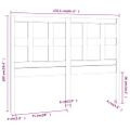 vidaXL Čelo postele sivé 155,5x4x100 cm masívna borovica