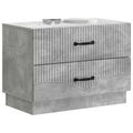 vidaXL Nočný stolík Betónovo sivá 62 x 34,5 x 44,5 cm Kompozitné drevo