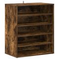 vidaXL Botník dymový dub 60x35x70 cm spracované drevo