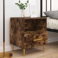 vidaXL Nočné stolíky 2 ks dymový dub 40x35x47,5 cm kompozitné drevo