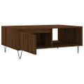 vidaXL Konferenčný stolík hnedý dub 90x60x35 cm kompozitné drevo