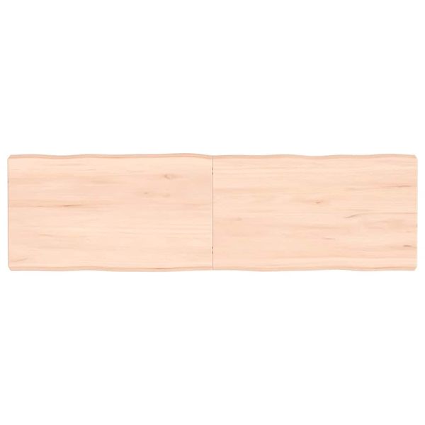 vidaXL Stolová doska 140x40x(2-6) cm neošetrený masív živé hrany