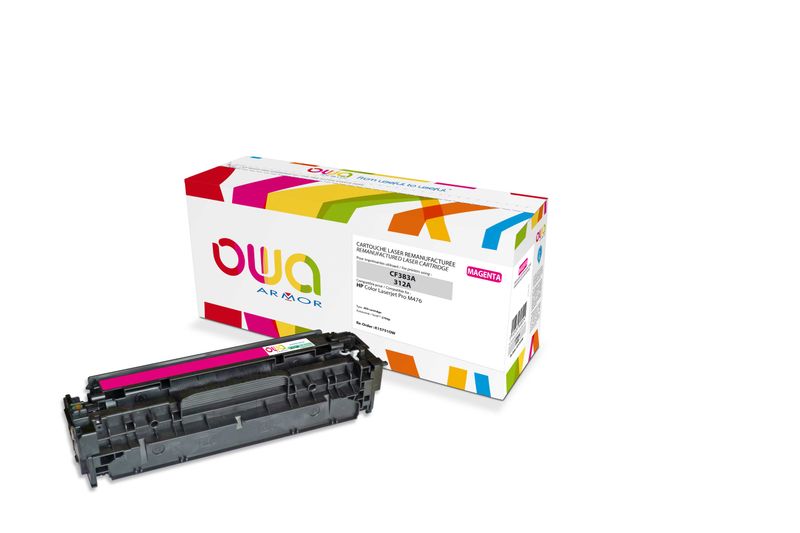 OWA Armor toner kompatibilný s HP CF383A, 2700st, červená/magenta
