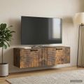vidaXL Nástenná TV skrinka Dymový dub 98 x 31 x 30 cm Kompozitné drevo