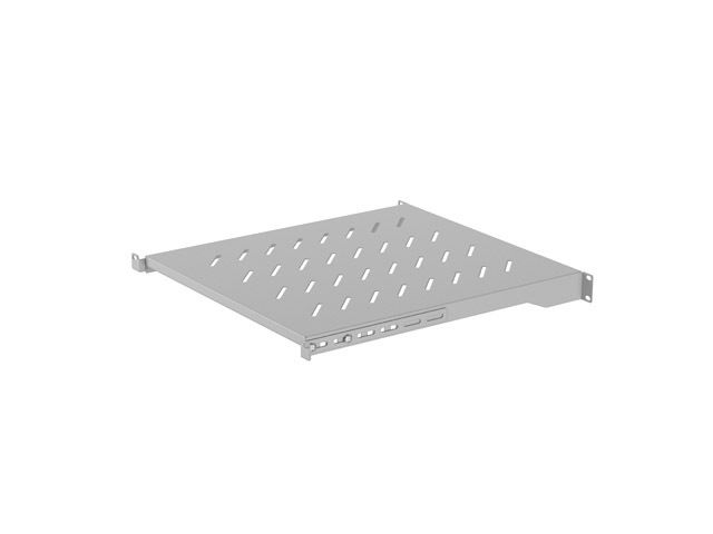 LANBERG POLICE PRO 19'' SKRINE 800MM ŠEDÁ (1U/483X500MM NOSNOSŤ DO 25KG, 4BODOVÁ MONTÁŽ)