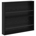 vidaXL Regál na časopisy Čierny dub 80 x 12 x 70 cm Kompozitné drevo