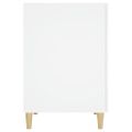 vidaXL Stôl biely 140x50x75 cm spracované drevo