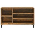 vidaXL Botník dymový dub 102x36x60 cm spracované drevo