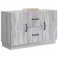 vidaXL Servírovacia skriňa so zásuvkou Sivá sonoma 89 x 34,5 x 57 cm