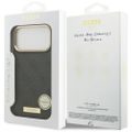 Puzdro Guess 4G Logo Plate MagSafe pre iPhone 17 Pro Max čierne