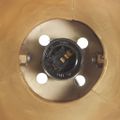 vidaXL Industriálna nástenná lampa mosadzná 90x25 cm E27